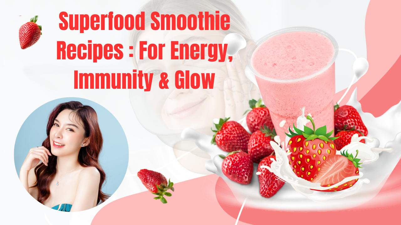 Superfood Smoothie Recipes For Energy, Immunity & Glow