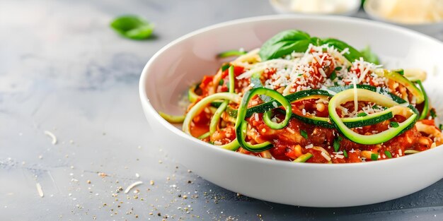 Zucchini Noodles with Pesto Chicken